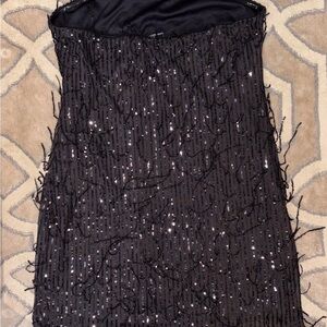 Wild Fable Elegant Black Sequin Dress Size Large